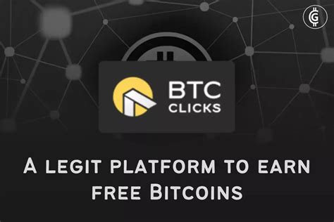 BTCclicks: A Legit Platform To Earn Bitcoins .
